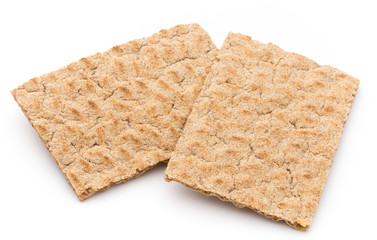 Stack of wholegrain crispy bread.