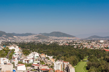 Fototapeta na wymiar Mexico City Panoramic View