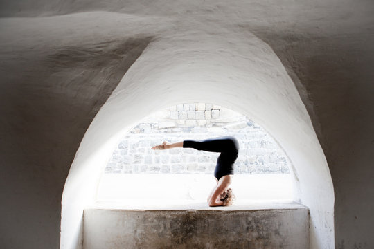Woman doing yoga