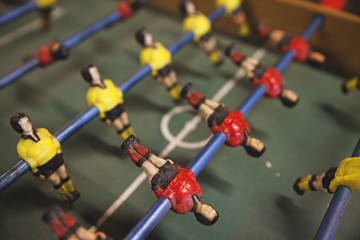 Vintage foosball table