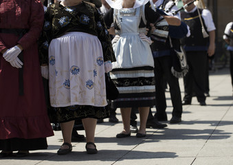 Traditional dancers of Brittany
