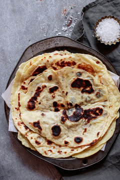 Homemade flat bread