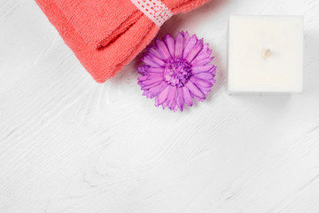 Towel candles  isolation