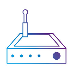 Fototapeta premium router wifi isolated icon