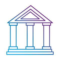 building with columns icon