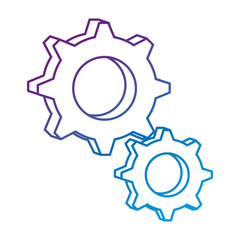 gears machine isolated icon