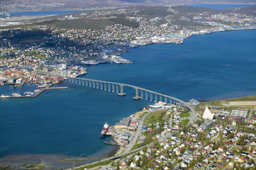 Stadt Tromsö in Nord Norwegen