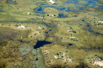 Aerial patterns, Okavango Delta