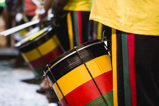 Musicians playing Samba Music. Brasil.