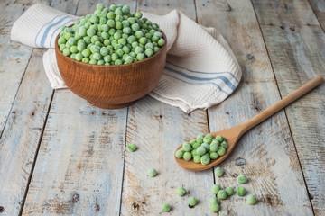Fresh frozen peas.
