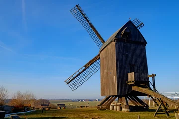Cercles muraux Moulins Bockwindmühle von Pudagla auf Usedom
