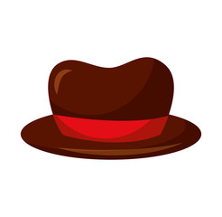 hat for men accessory old fashion vector illustration