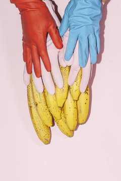 bananas,food,colorful,touch, love, maintenance,sex, cleaning