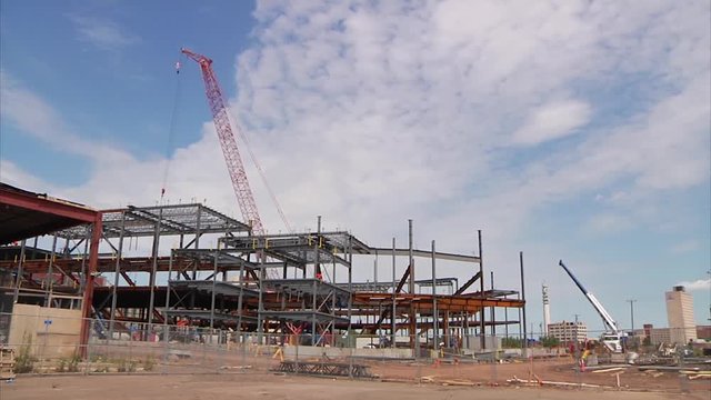 Moncton Downtown Centre Construction In 2016 - Wide Shot.