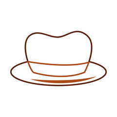 hat for men accessory old fashion vector illustration