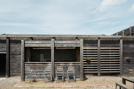 empty wooden bar