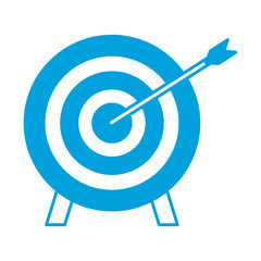 bow and arrow icon over white background vector illustration