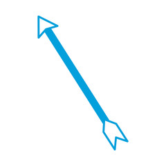 arrow icon over white background vector illustration