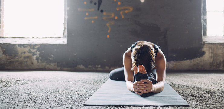 Woman Doing Exercise on the Floor