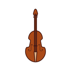 Naklejka premium fiddle musical instrument classic object vector illustration