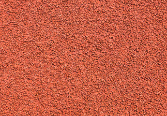 Close up texture athletic running track lanes in stadium