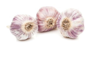 garlic isolated on white background
