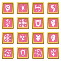 Shields set icons pink