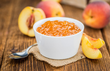 Portion of Peach Jam, selective focus © HandmadePictures