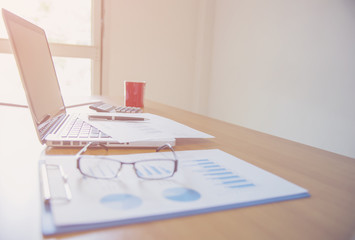 Tablet computer and financial charts