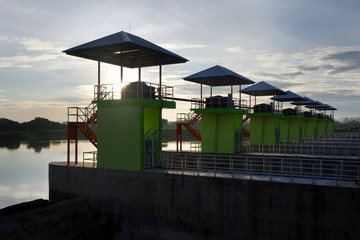 Floodgate in Chiangmai, Thailand. 