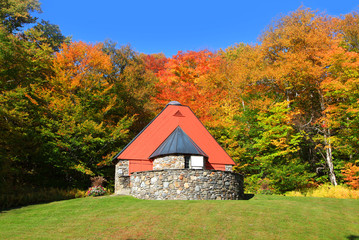 Mountain chapel near Stowe Vermont