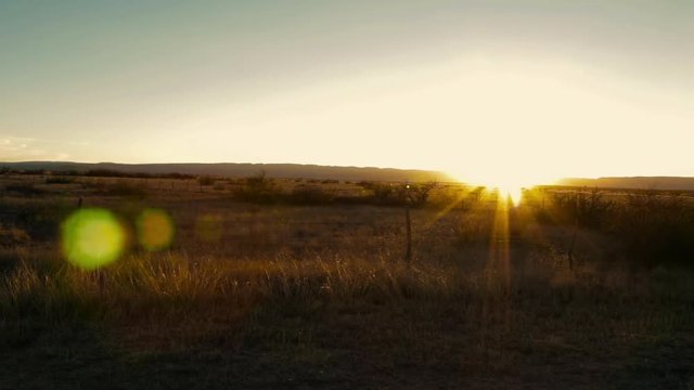 Desert sunset in West Texas