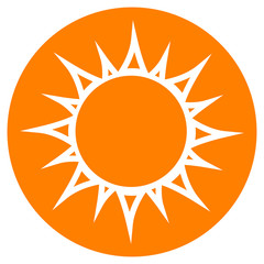sun circle icon concept