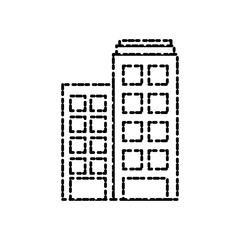 Building towers isolated icon vector illustration graphic design