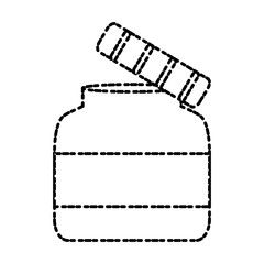 Empty glass bottle icon vector illustration graphic design