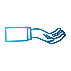 Hand holding something icon vector illustration graphic design