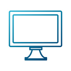 pc monitor hardware icon vector illustration graphic design