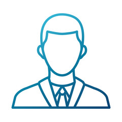 Obraz premium Businessman avatar cartoon icon vector illustration graphic design