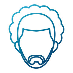 Man smiling cartoon icon vector illustration graphic design