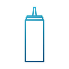 Sauce plastic bottle icon vector illustration graphic design