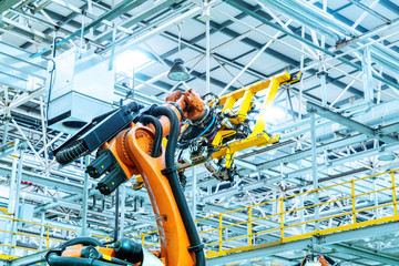 Car production line of the robot