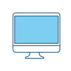 computer icon over white background vector illustration