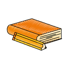 academic book icon over white background vector illustration