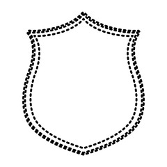 shield icon over white background vector illustration