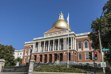 famous state capitol in Boston