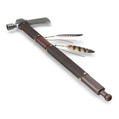 3D rendering of pipe tomahawk, isolated on white background.