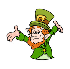Happy Patrick's Day Leprechaun Character