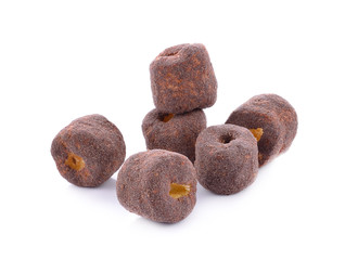 Crunchy corn chocolate snacks