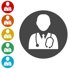 Doctor Icons set - Illustration 