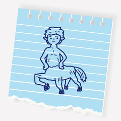 centaur doodle